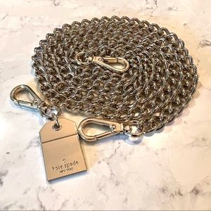 Gold Metal Kate Spade Purse Chain Strap and Dangle